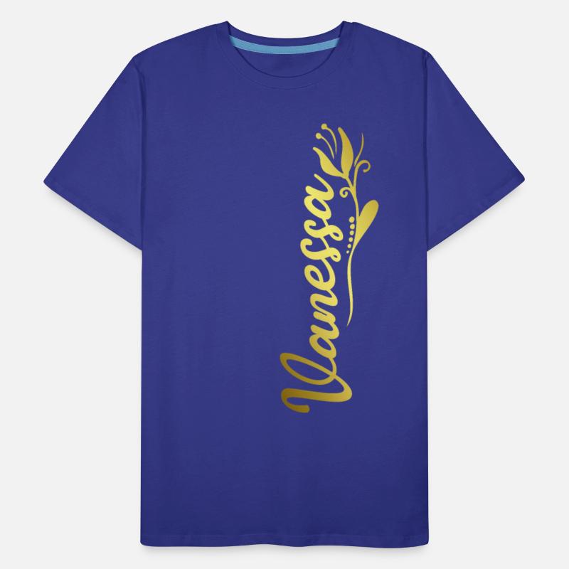 Vanessa Name Faux Gold Tulip Flourish