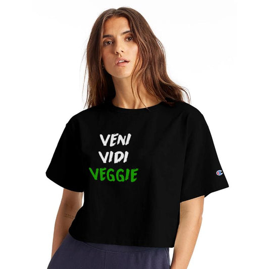 Veni Vidi Veggie Funny Vegetarian Slogan Shirt
