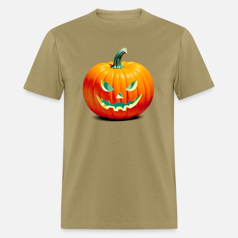 Vibrant Halloween Pumpkin with Intricate Carvings