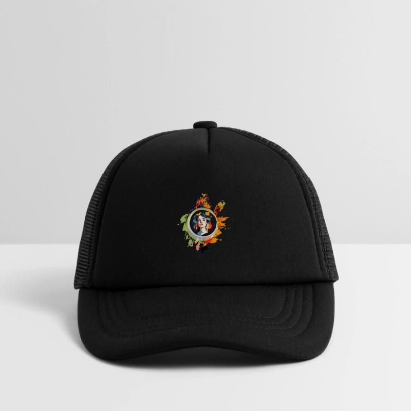 Vibrant Spirit: Bold Modern Woman Splash Design