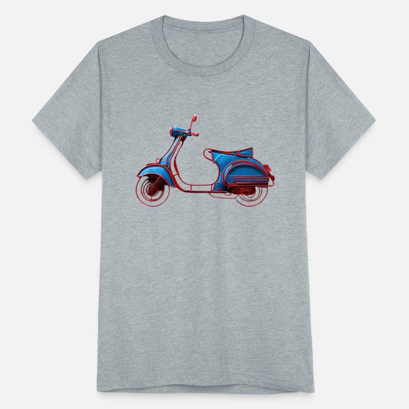 Vibrant Wire Art Scooter Sculpture