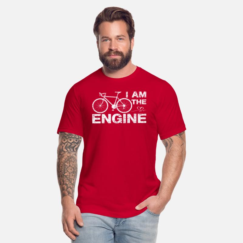 Vintage Bicycle I Am The Engine Funny Cycling shir