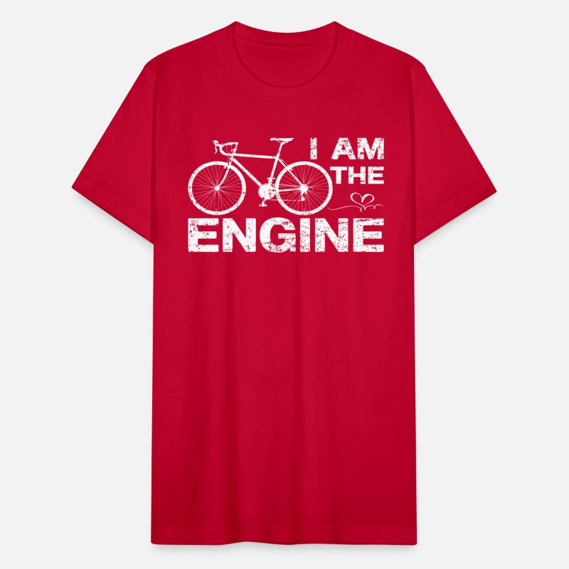 Vintage Bicycle I Am The Engine Funny Cycling shir