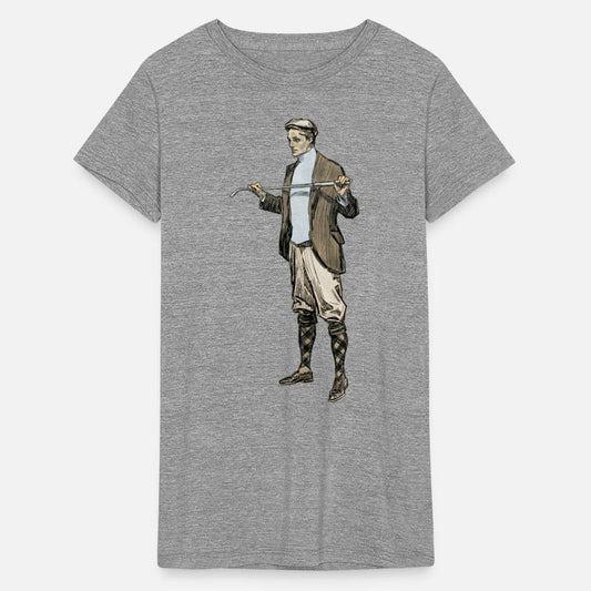 Vintage Golfer with Golf Club and Golfing Clothes