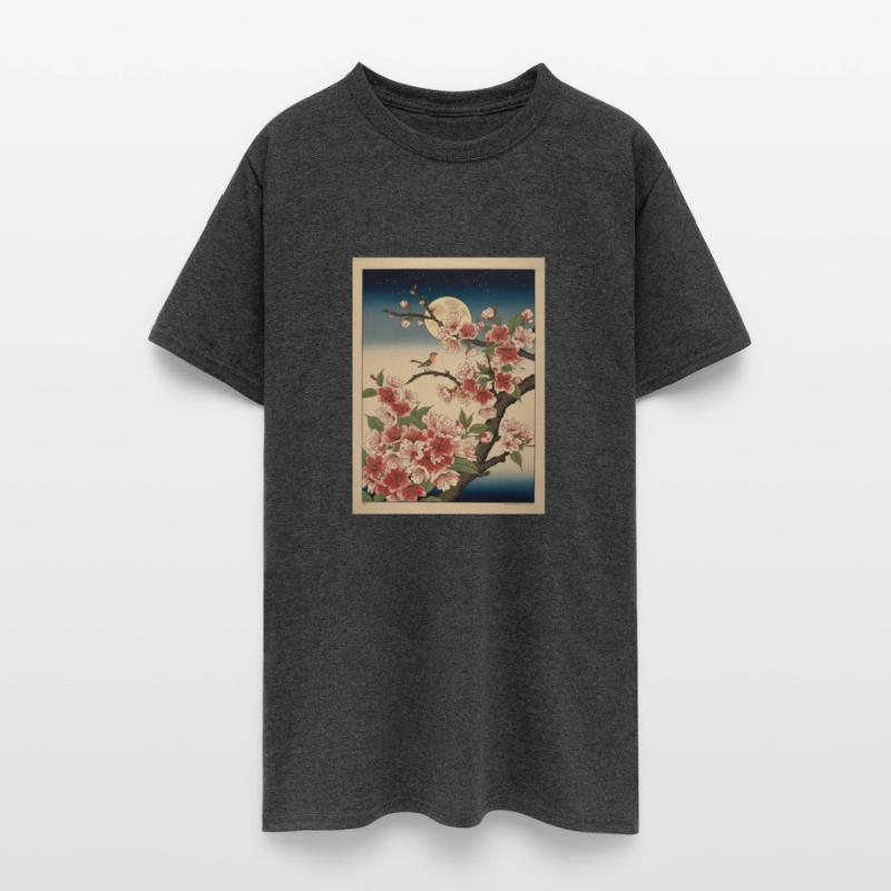 Vintage Japanese Sakura Bird Moon