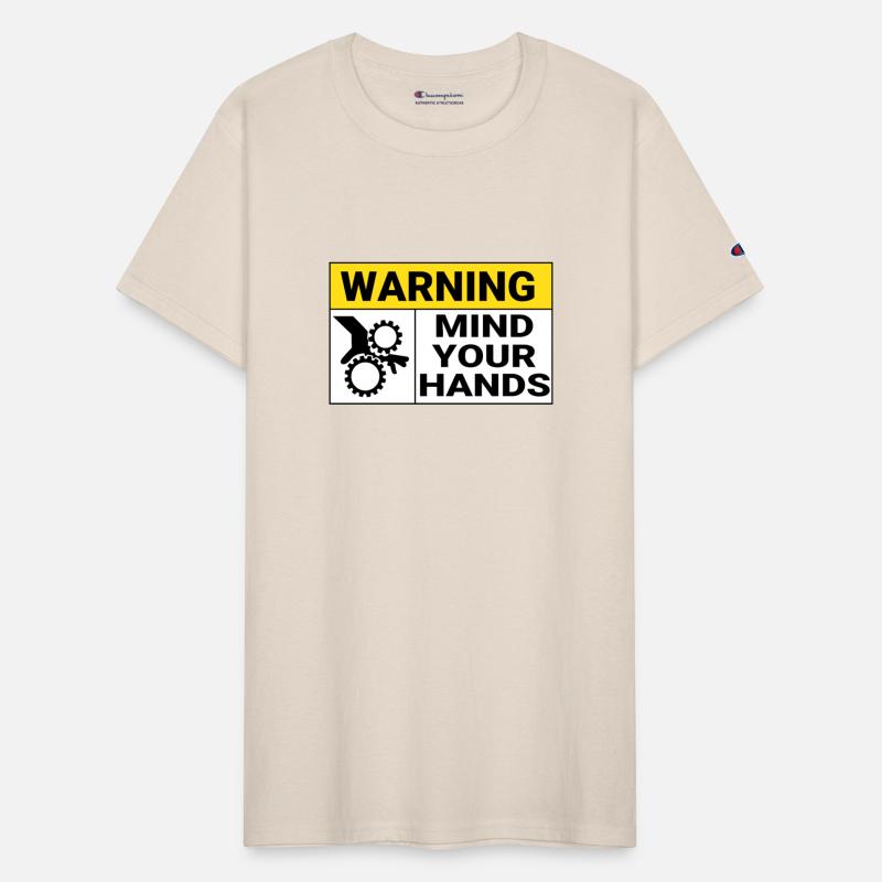 Warning Mind Your Hands Machine Working
