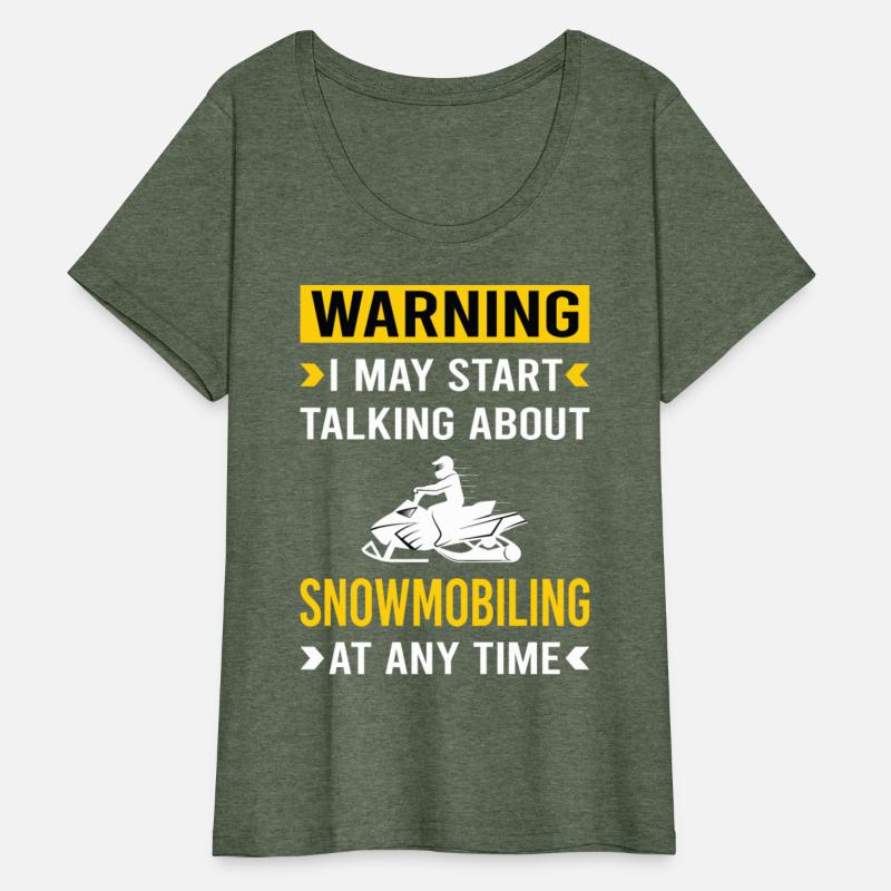 Warning Snowmobiling Snowmobile