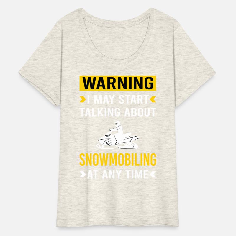 Warning Snowmobiling Snowmobile