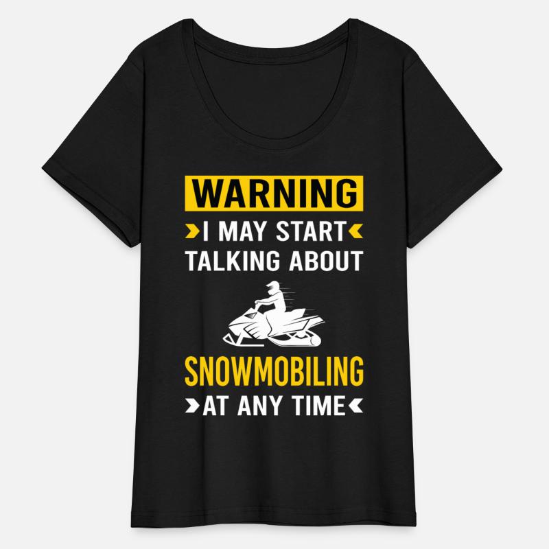 Warning Snowmobiling Snowmobile