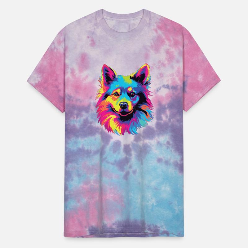 Watercolor Colorful Norwegian Buhund