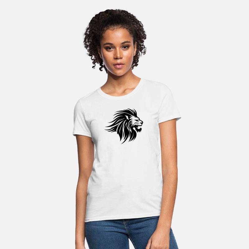 Waving Mane Lion Head Tattoo Ink Style