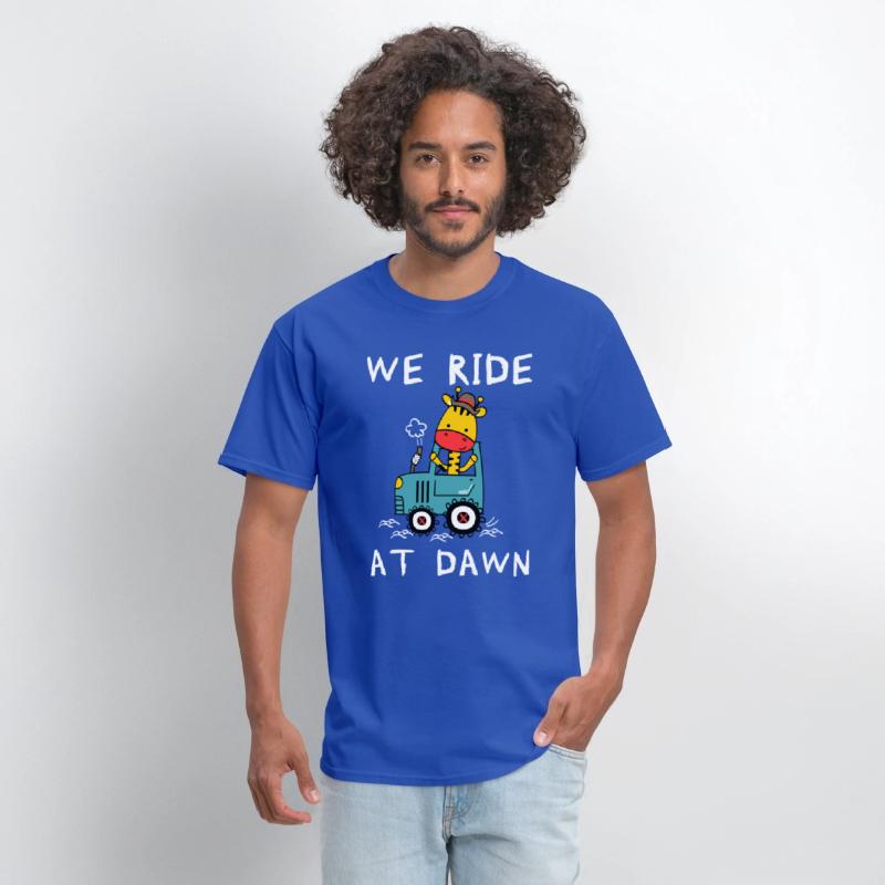 We Ride At Dawn Dad Lawn Mower Make Laugh Day Yard