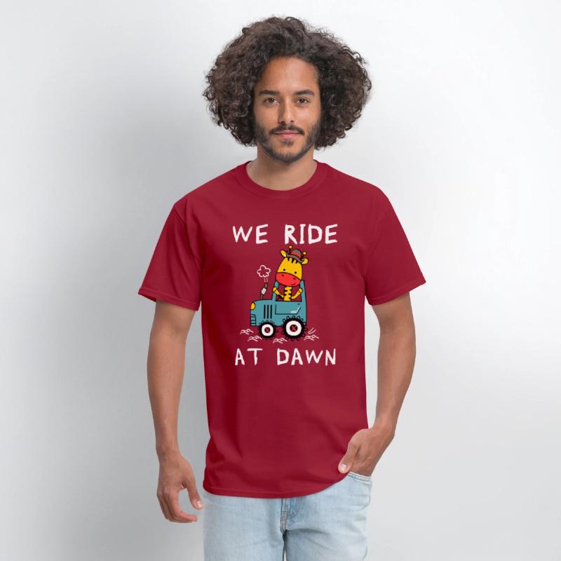 We Ride At Dawn Dad Lawn Mower Make Laugh Day Yard