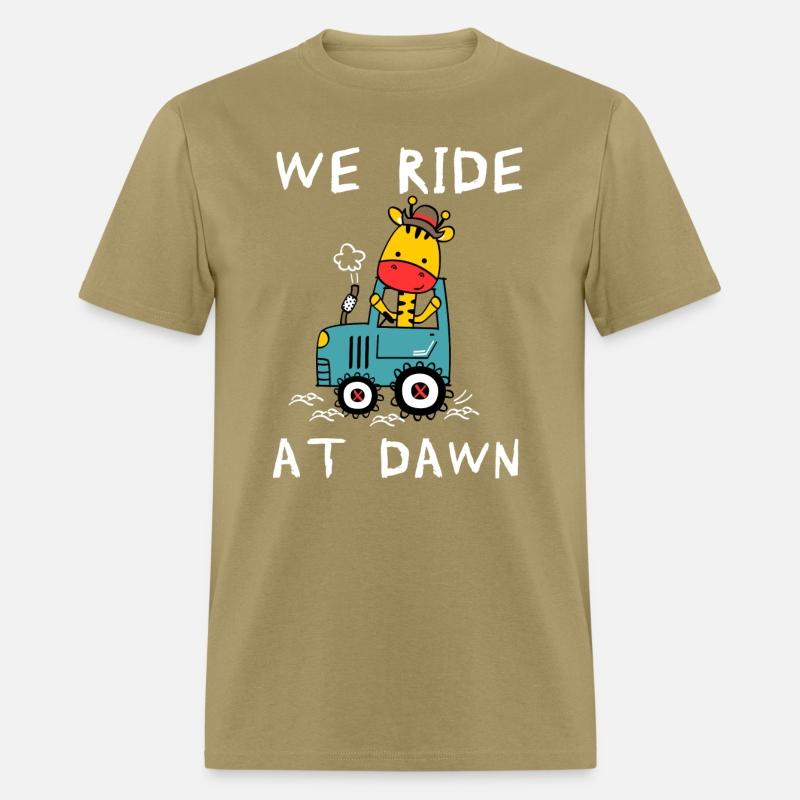 We Ride At Dawn Dad Lawn Mower Make Laugh Day Yard
