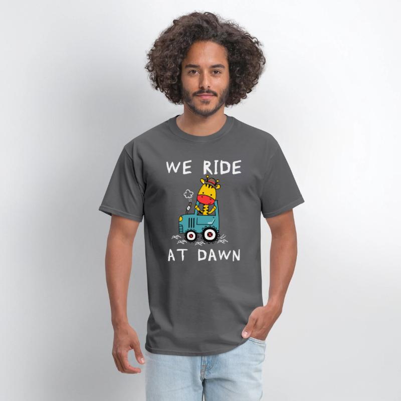 We Ride At Dawn Dad Lawn Mower Make Laugh Day Yard