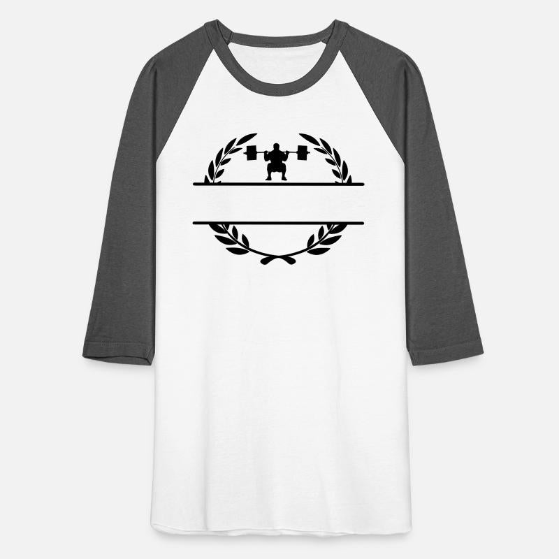 Weight lifter in laurel wreath