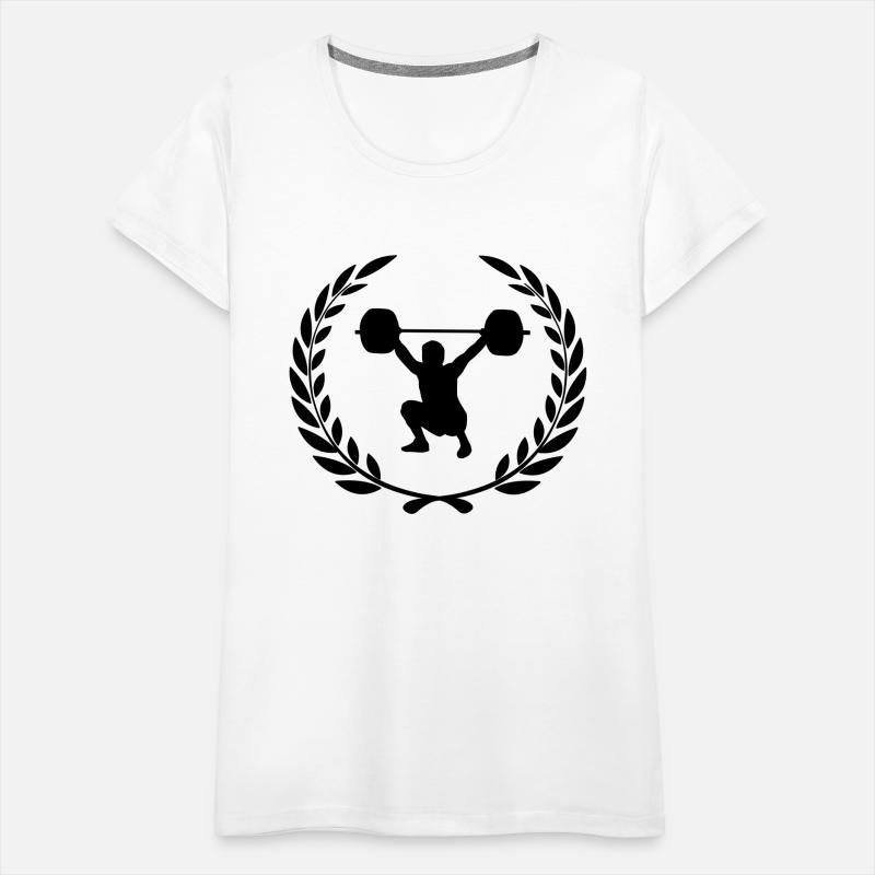 Weightlifter prize laurel wreath weightlifting