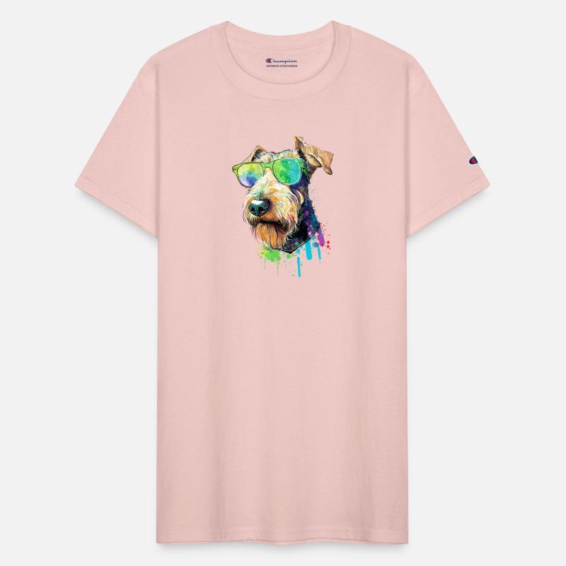 Welsh Terrier Airedale Terrier Wearing Sunglasses