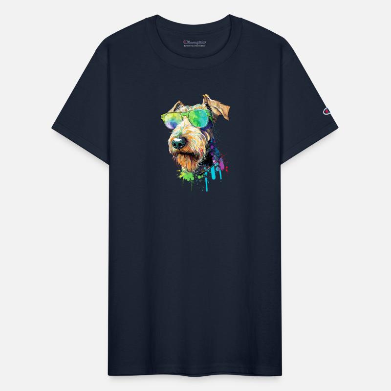 Welsh Terrier Airedale Terrier Wearing Sunglasses