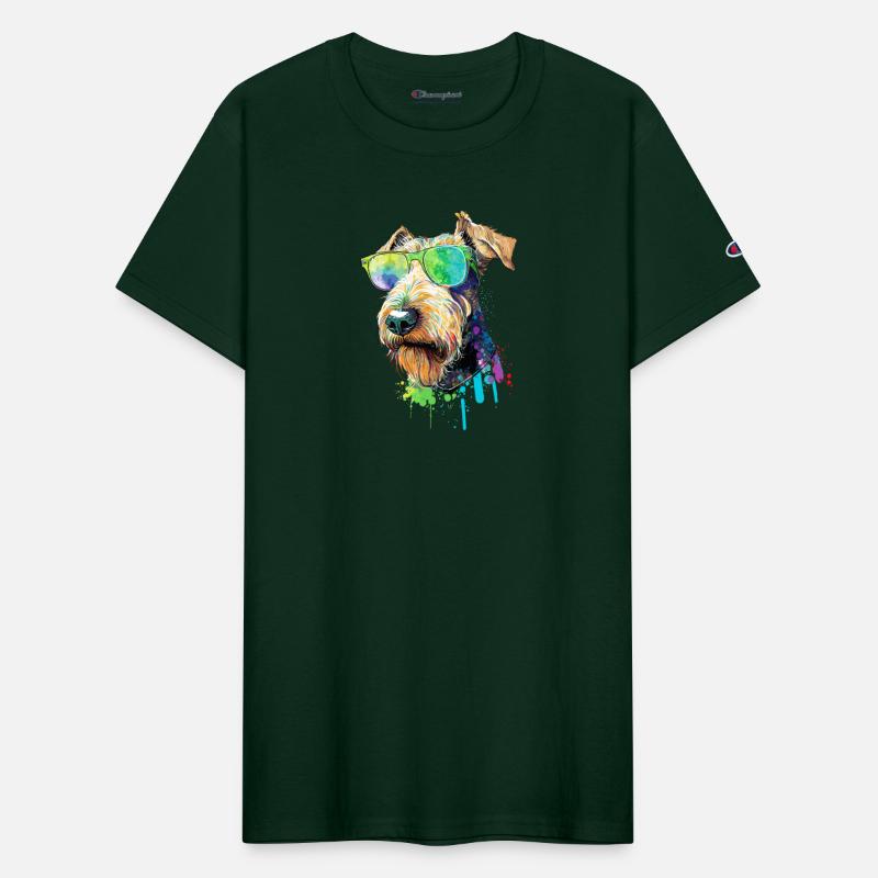 Welsh Terrier Airedale Terrier Wearing Sunglasses