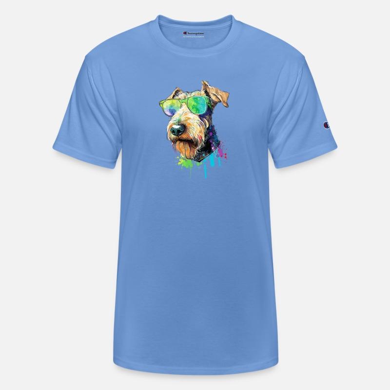 Welsh Terrier Airedale Terrier Wearing Sunglasses