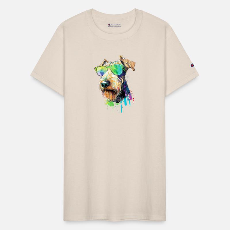 Welsh Terrier Airedale Terrier Wearing Sunglasses