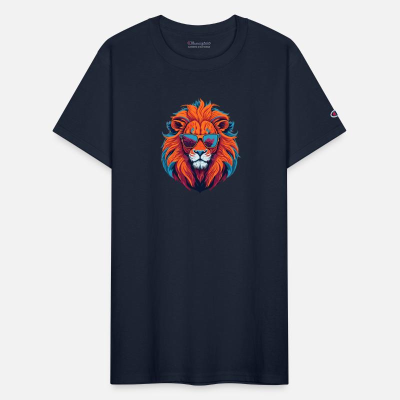 Wild Lion illustration with a modern touch