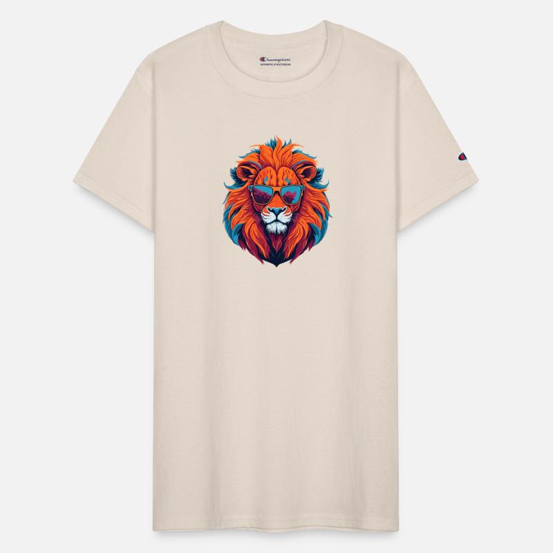 Wild Lion illustration with a modern touch