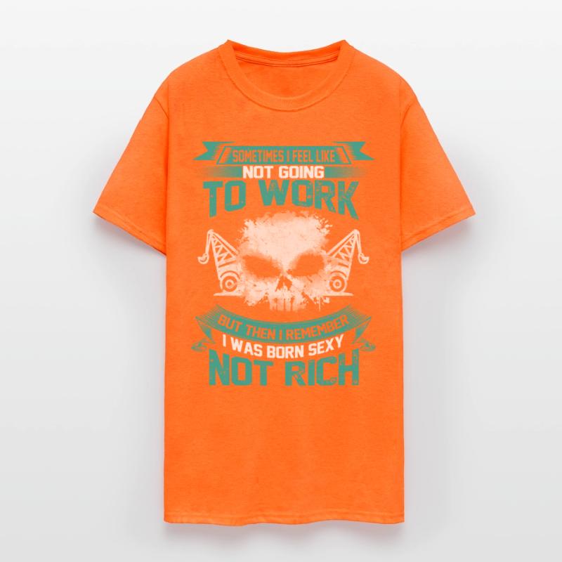 Work - I was born sexy not rich awesome t-shirt