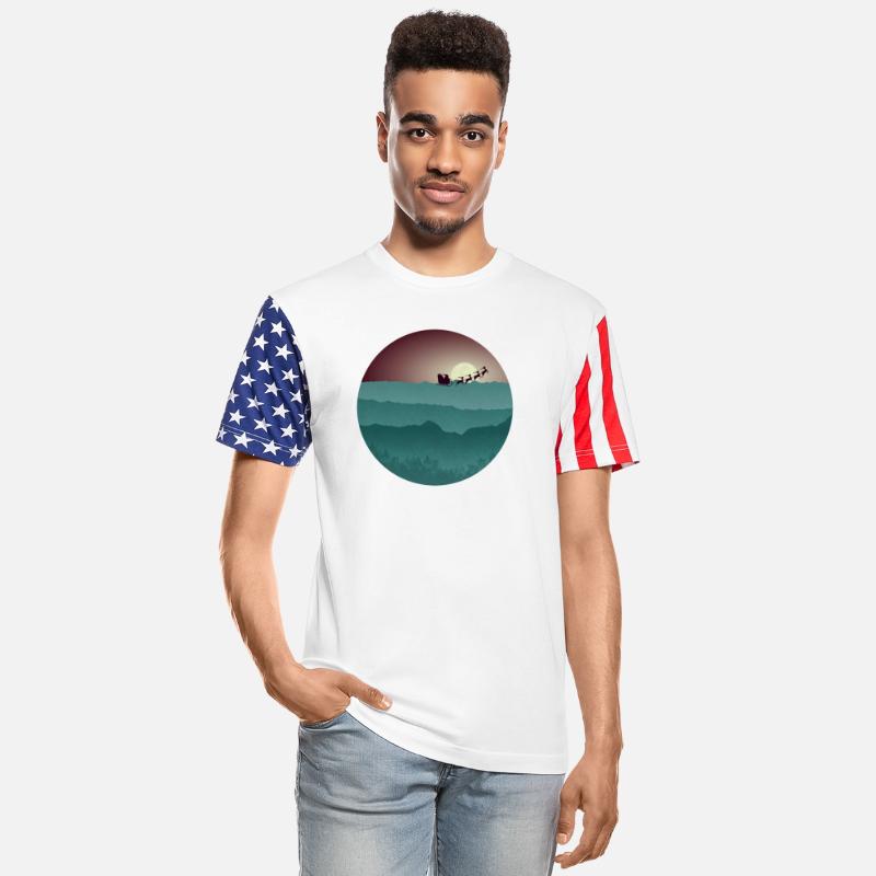 xmas landscape with santa