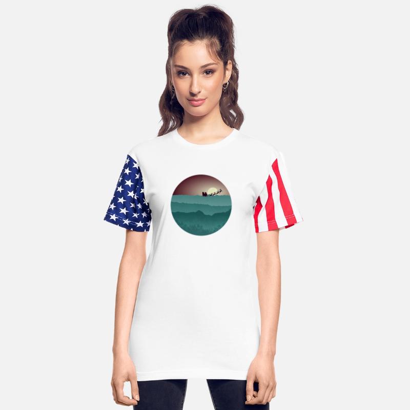 xmas landscape with santa