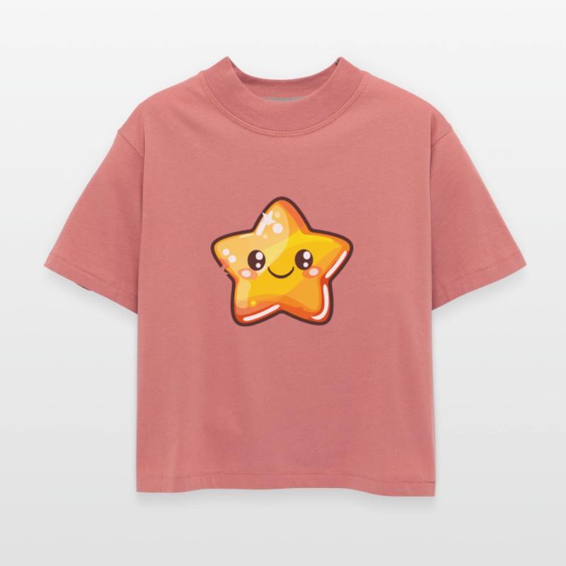Yellow Star Cute Orange Star