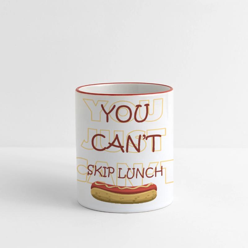 You Can’t Skip Lunch – Funny Hot Dog Design