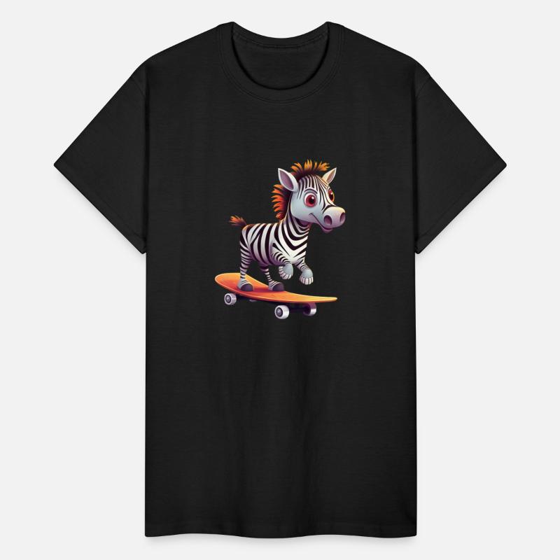 Zebra on Skateboard - Dynamic Design