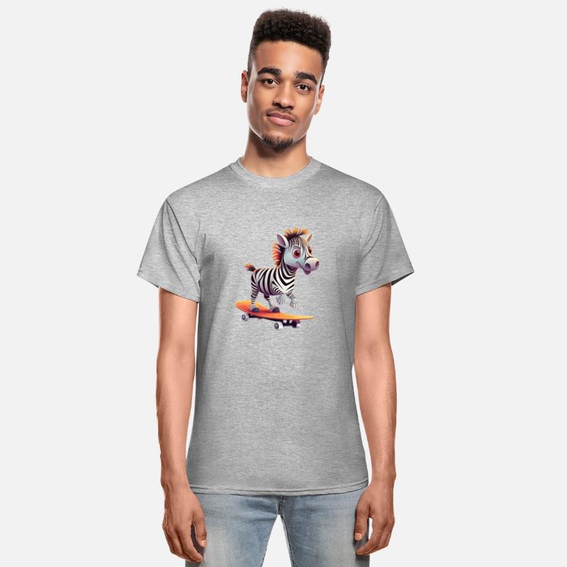 Zebra on Skateboard - Dynamic Design