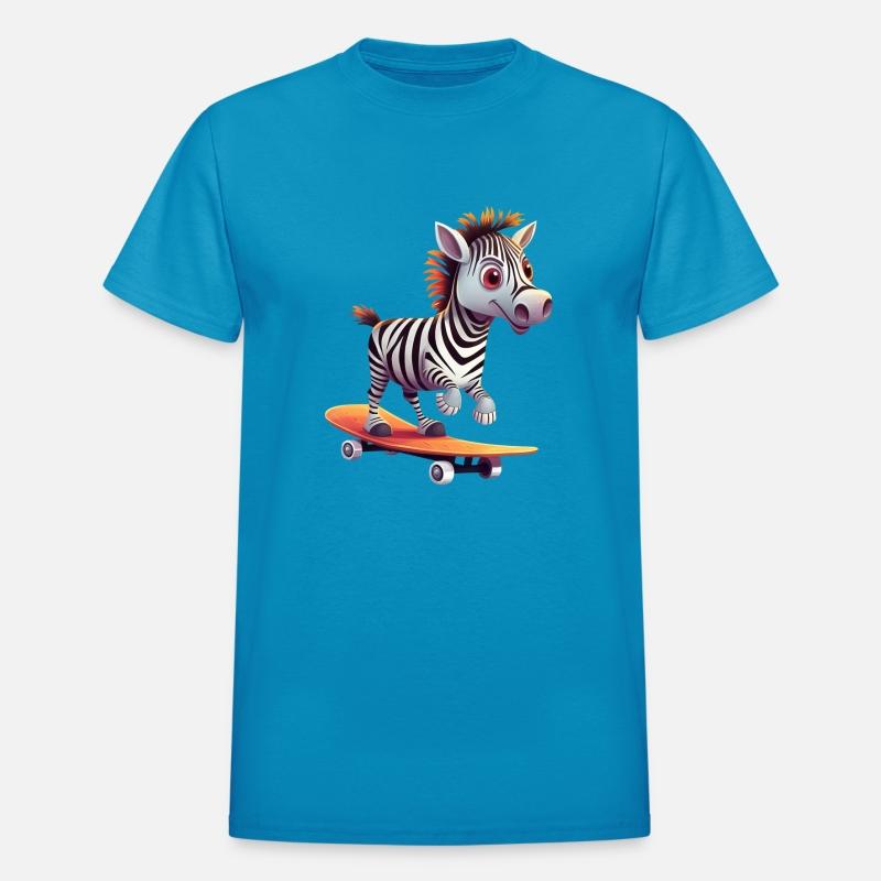 Zebra on Skateboard - Dynamic Design