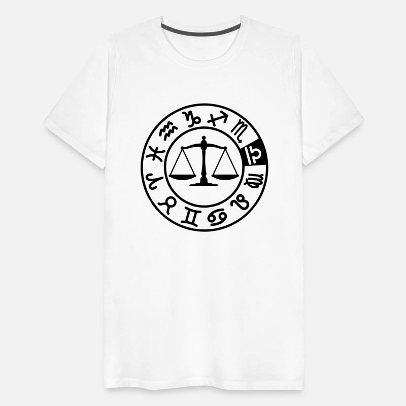 Zodiac sign Libra in circle of twelve signs